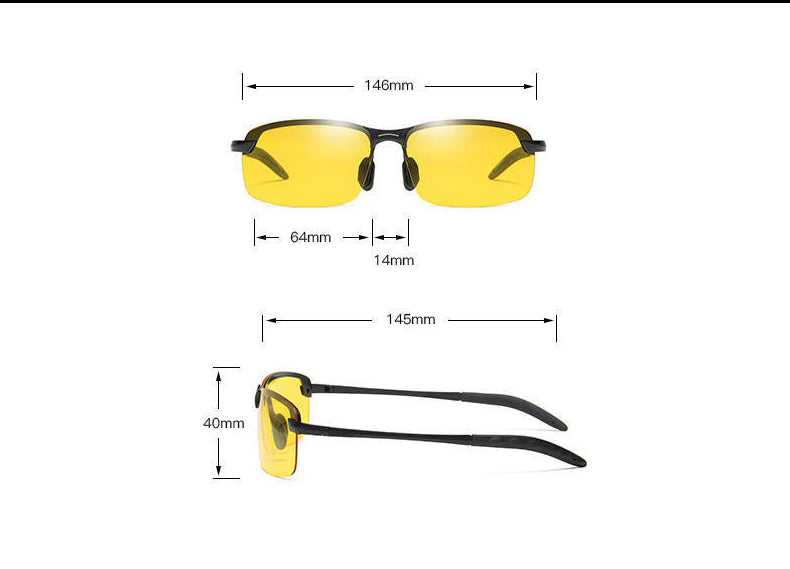 Day Night Dual-purpose Chromotropic 3043 Polarizing Night Vision Sunglasses Driving Glasses