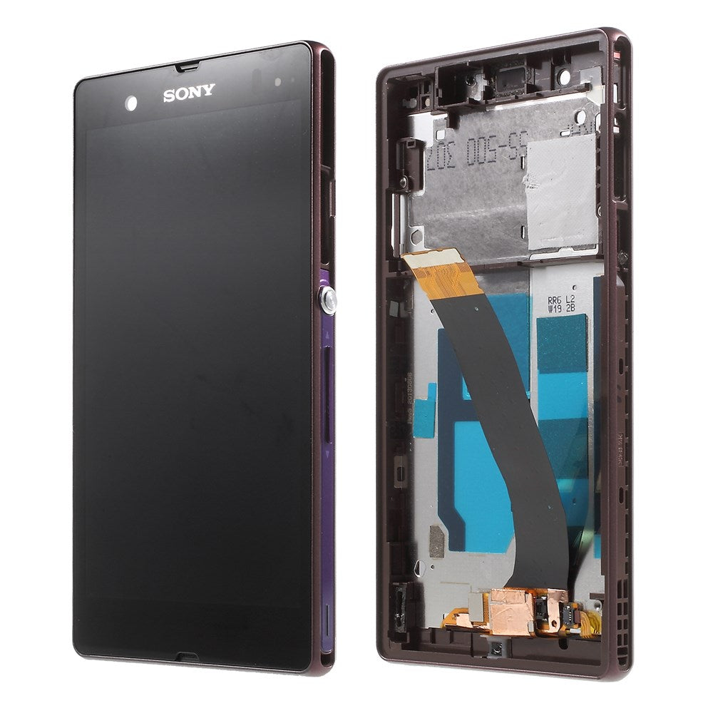 For Sony Xperia Z C6603 L36h LCD Screen and Digitizer Assembly with Front Housing OEM