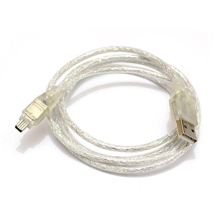 USB Male to Firewire IEEE 1394 4 Pin Male iLink Adapter Cord Cable for SONY DCR-TRV75E DV (FW-037)