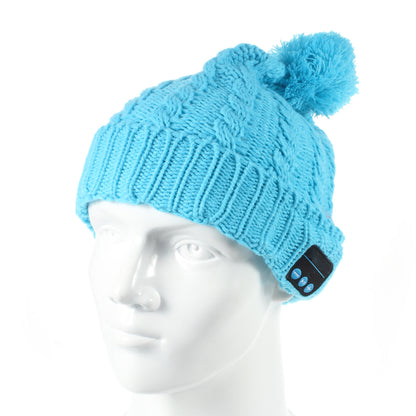 Wireless Bluetooth Knit Hat Receiver Headphone Speaker Microphone Cap