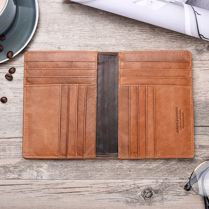 Vintage Multi-function Genuine Leather Card Holder