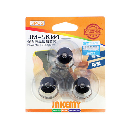 JAKEMY JM-SK04 3-in-1 Powerful Suction Cup Set Screen Removing Disassemble Repair Tool for Smartphone Tablet