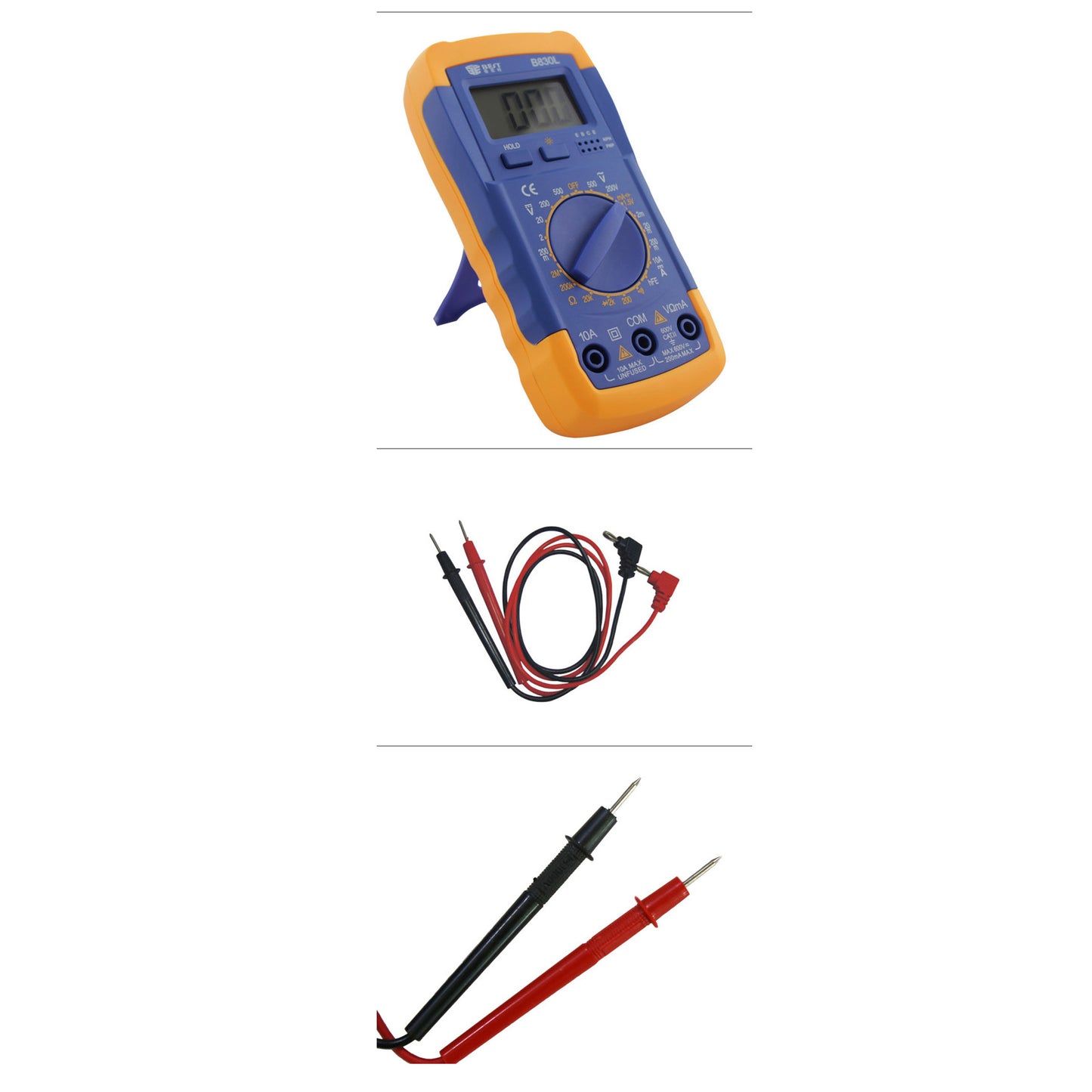 BEST BST-B830L LCD Display Digital Multimeter Handheld AC / DC Tester