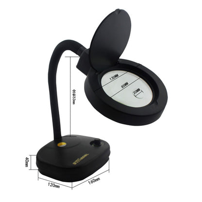 BEST BST-208L Adjustable Brightness 2.7W LED Lamp 2X/10X Magnifying Glass