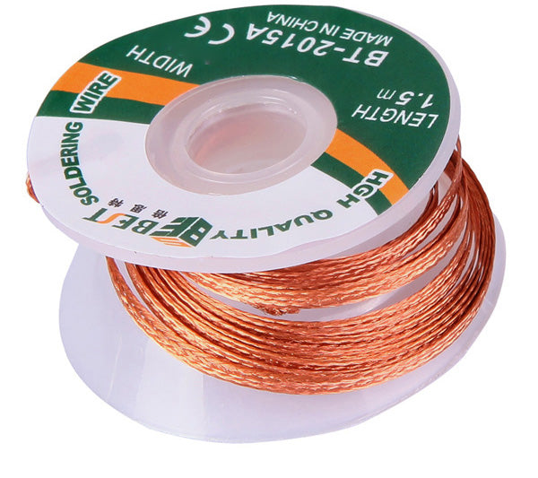 BEST BT-2015A 2mmx1.5m Copper Alloy Braided Desoldering Wire Soldering Wick