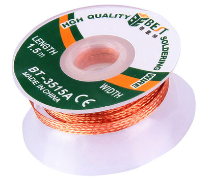 BEST BT-3515A 3.5mmx1.5m Copper Alloy Braided Desoldering Wick Wire Tool