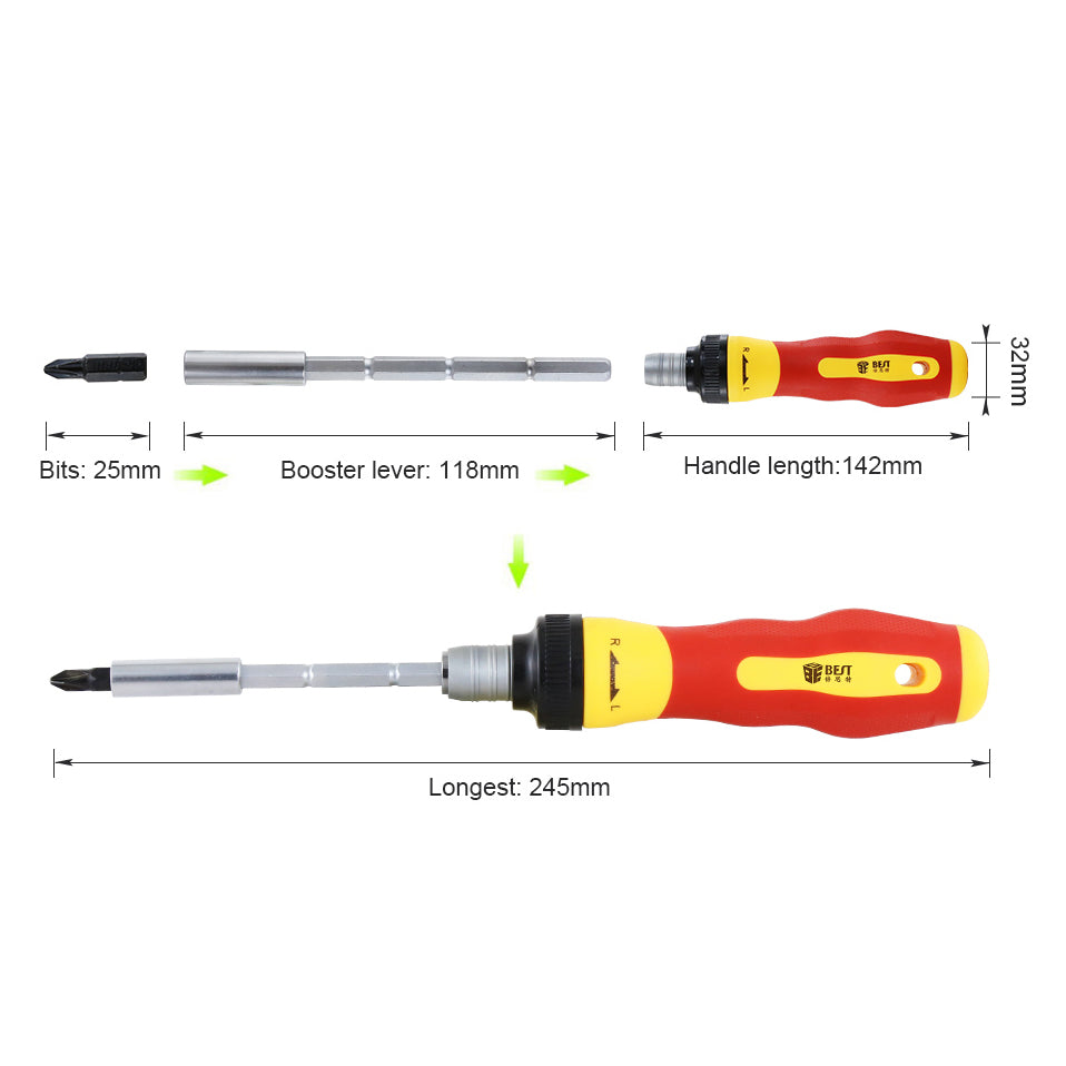 BEST BST-2028B 62-in-1 Screwdriver Set Precise Screwdriver Tool Set