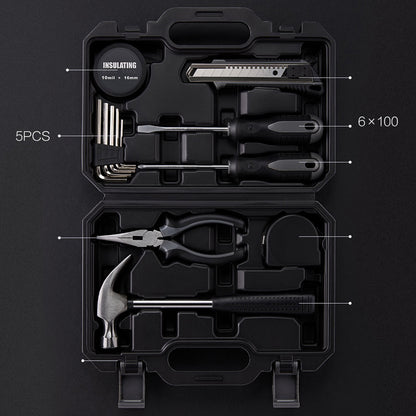 XIAOMI YOUPIN JIUXUN 12 in 1 Tool Kit Household Hand Tool with Screwdriver Wrench Hammer Toolbox