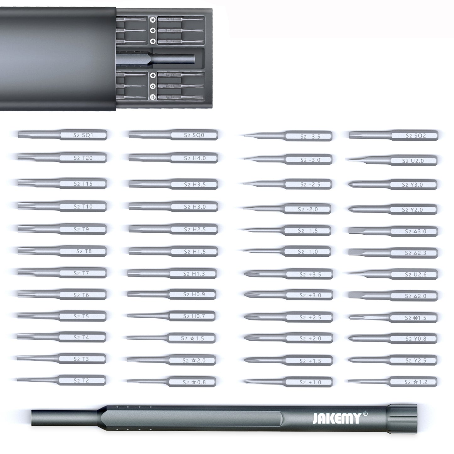 JAKEMY JM-8169 49 in 1 Precision Screwdriver Set Multifunctional Screwdriver Bits Set Screwdriver Head Repair Tool Kit