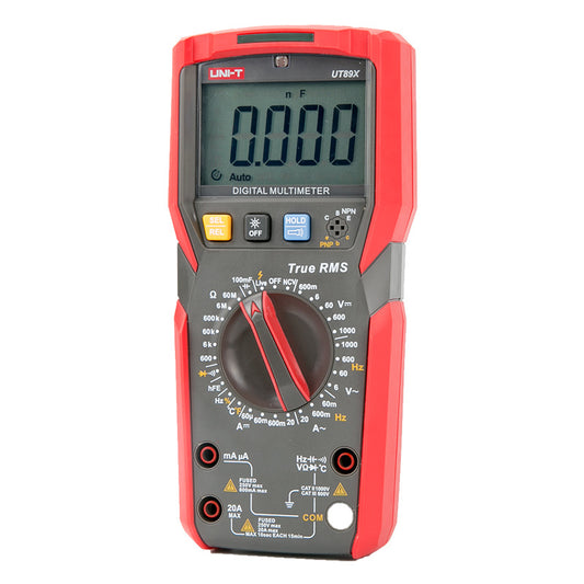 UNI-T UT89X Digital Multimeter True RMS Tester AC DC Voltmeter Ammeter 1000V 20A Capacitance Frequency Resistance LED Measure