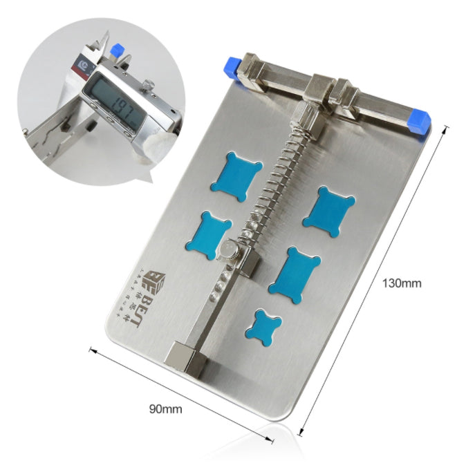 BEST BST-001D Stainless Steel Circuit Board PCB Holder Fixture Work Station for Chip Repair Tools - Silver