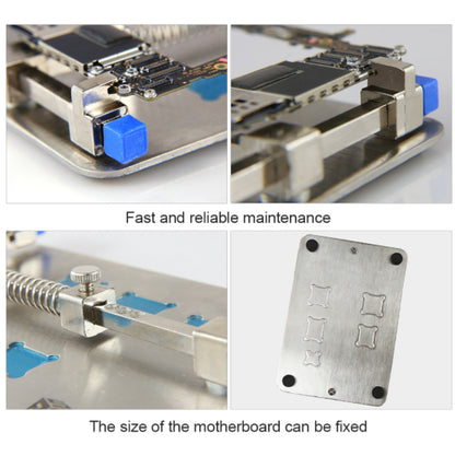 BEST BST-001D Stainless Steel Circuit Board PCB Holder Fixture Work Station for Chip Repair Tools - Silver