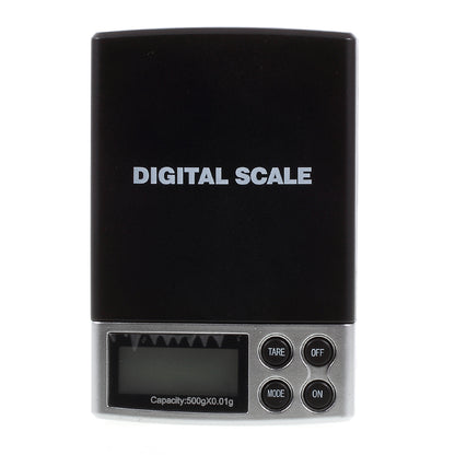 HF-06 500g/0.01g Digital Pocket Scale Jewelry Weighing Electronic Balance with Back-lit LCD