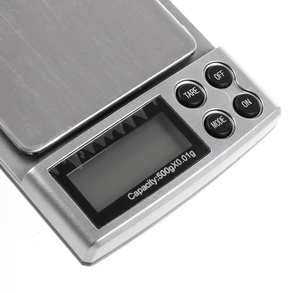 HF-06 500g/0.01g Digital Pocket Scale Jewelry Weighing Electronic Balance with Back-lit LCD