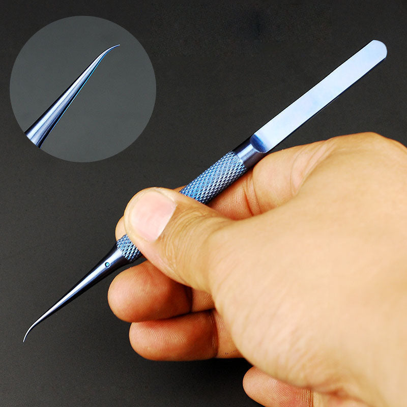 0.15mm Titanium Alloy Fingerprint Jump Wire Tweezer for Mobile Phone Mainboard Maintenance