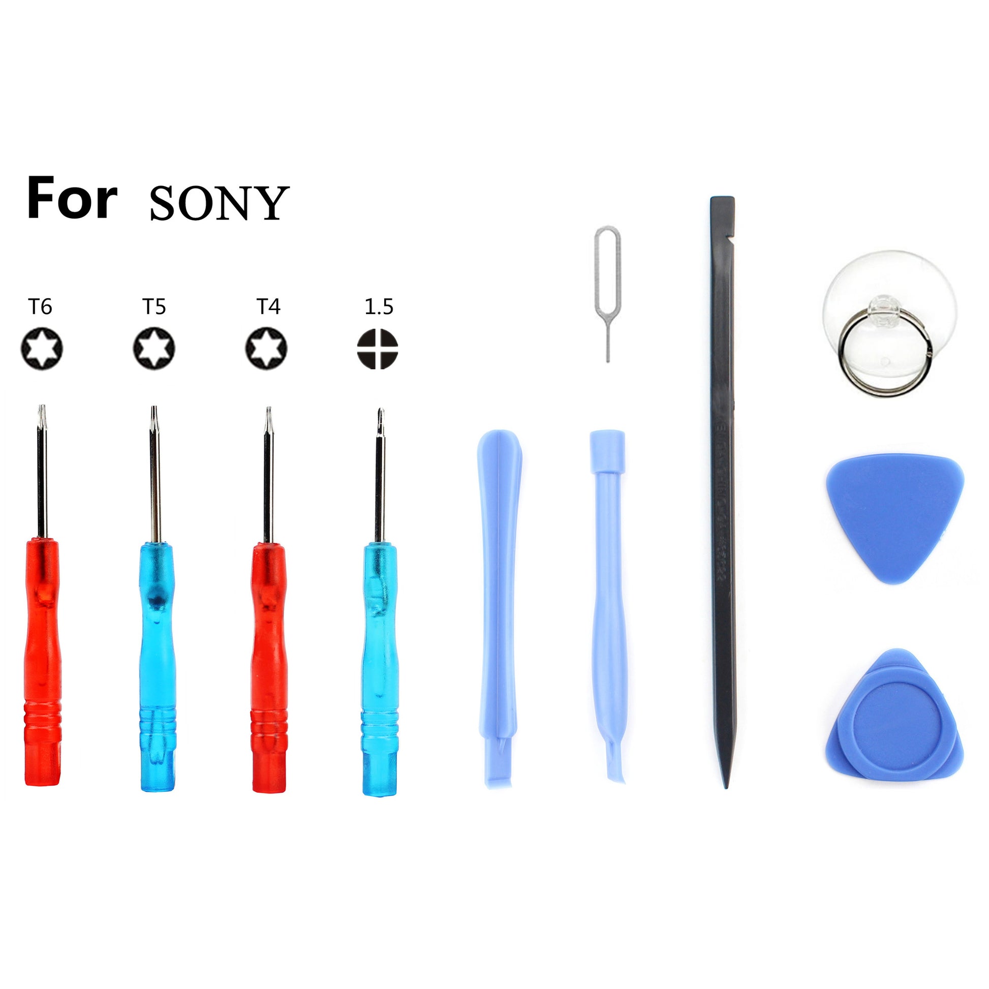 JF-8114 Professional 11-in-1 Screwdriver Pry Disassemble Opening Repair Tool Kit for Sony Smartphone and Tablet