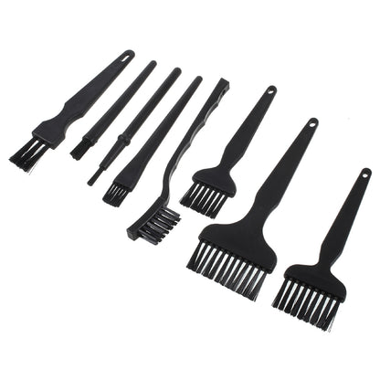 8PCS/Set ESD Safe Anti Static Brush Set Detailing Cleaning Tool for Mobile Phone Tablet Repair Work