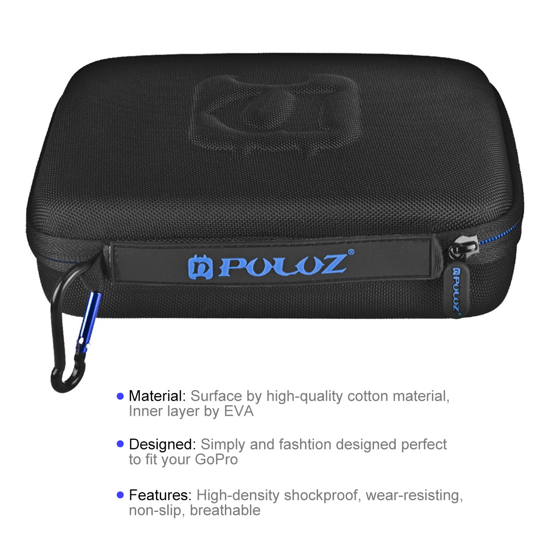 PULUZ PU102 Waterproof Carrying Travel Case for GoPro HERO4 /3+ /3 /2 /1, Size: 23 x 17 x 7cm