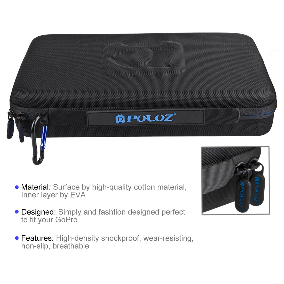 PULUZ PU110 Portable Shockproof Camera Bag Case for GoPro Hero 5 / 4 Session / 4 / 3+ / 3 / 2 / 1