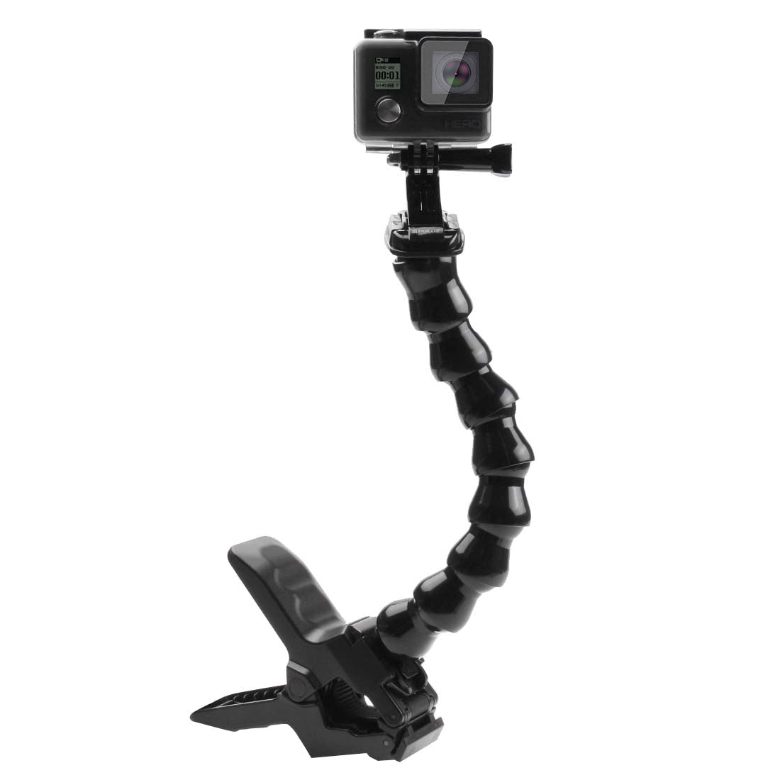 PULUZ PU179 Jaws Flex Bent Neck Clamp Mount for GoPro Hero 7/6/5