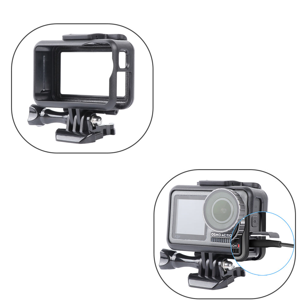 Anti-fall PC Protective Frame Cage Camera Shell Guard for DJI Osmo Action Camera