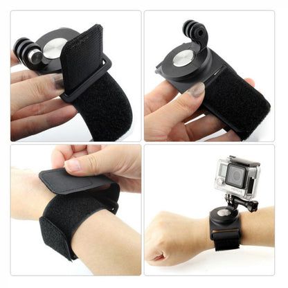 360-Degree Rotary Hand Wrist Arm Leg Strap Mount Set for GoPro 4/3+/3/2/1 Etc