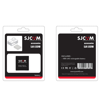 SJCAM 1000mAh Rechargeable Li-ion Battery Pack for SJCAM SJ6 Legend Action Camera