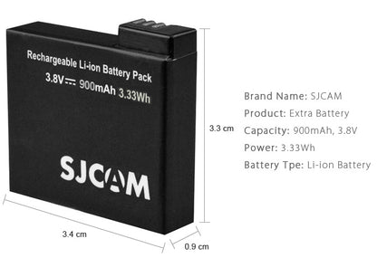 SJCAM Rechargeable Li-ion Battery Pack 900mAh for SJCAM M20 Action Camera