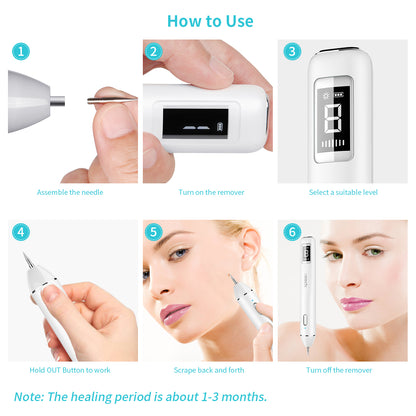 XPREEN XPRE061 Dark Spot Remover Freckle Tattoo Wart Mole Remover with LCD Screen and Spotlight