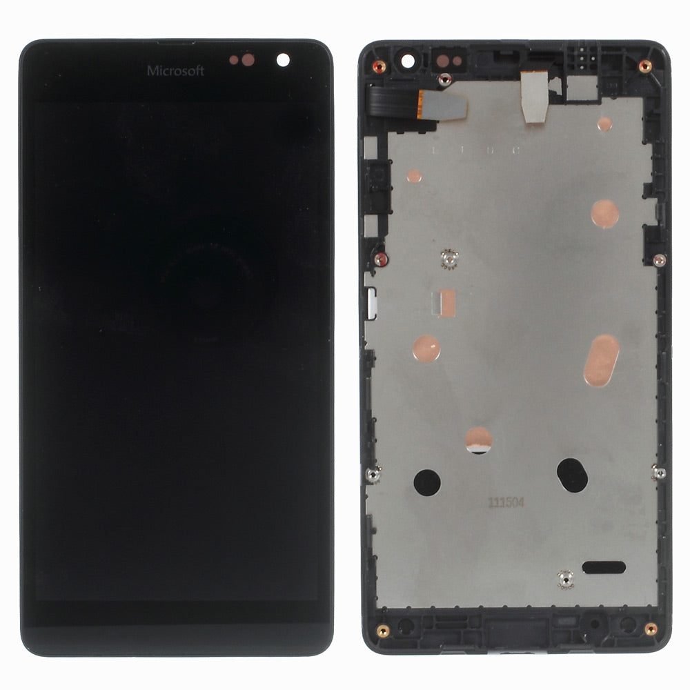 LCD Screen and Digitizer Assembly with Front Housing for Microsoft Lumia 535