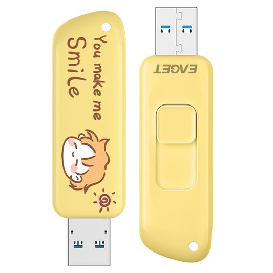 EAGET F66 Cartoon Painted 64G U Disk USB3.0 Flash Drive High-Speed 120MB/S Data Transfer Memory Stick