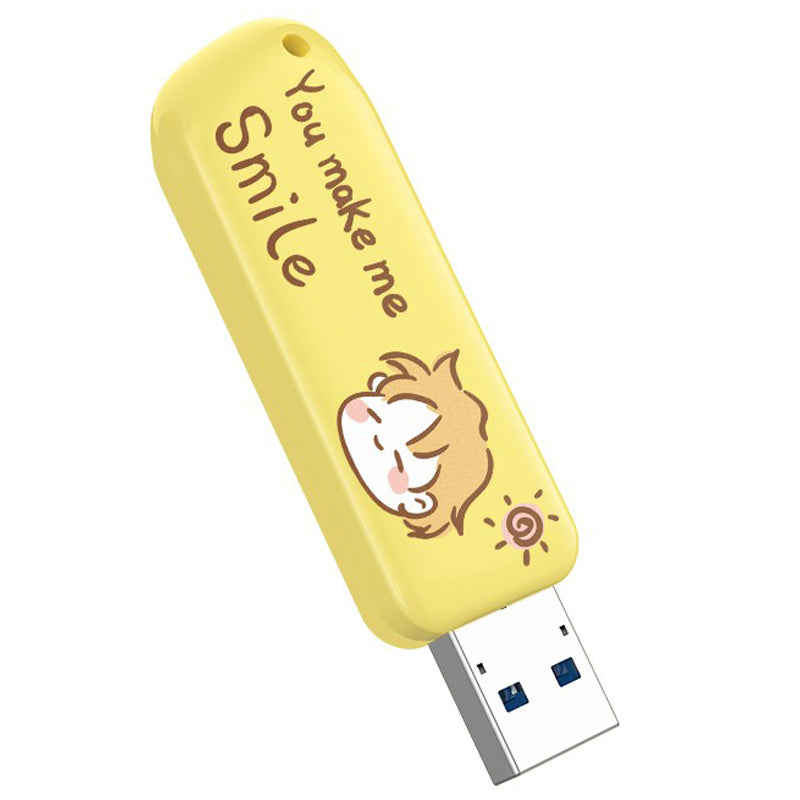 EAGET F66 Cartoon Painted 64G U Disk USB3.0 Flash Drive High-Speed 120MB/S Data Transfer Memory Stick