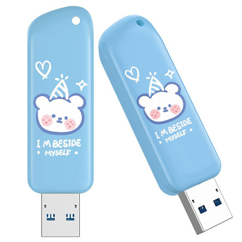 EAGET F66 Cartoon Painted 64G U Disk USB3.0 Flash Drive High-Speed 120MB/S Data Transfer Memory Stick