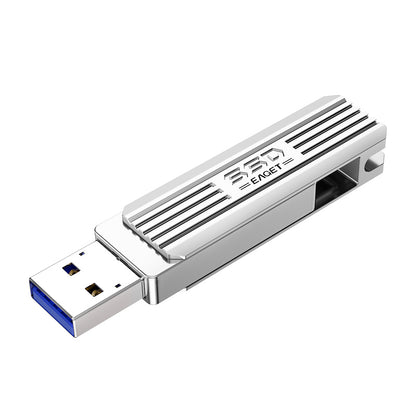 EAGET SU22 128GB 2-in-1 USB3.2 Gen2 + Type-C Flash Drive High Speed Pen Drive Mini Memory Stick U Disk