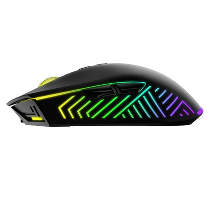 BAJEAL G2 RGB Wired Gaming Mouse Ultralight Ergonomic Computer Mice Supports 6400 DPI, 4 Color Changing Speed Gears