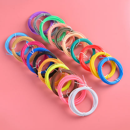 20 Rolls Various Color 5m 1.75mm Diameter Low Temperature 3D Print Pen PCL Filament Kids 3D Printing Materials