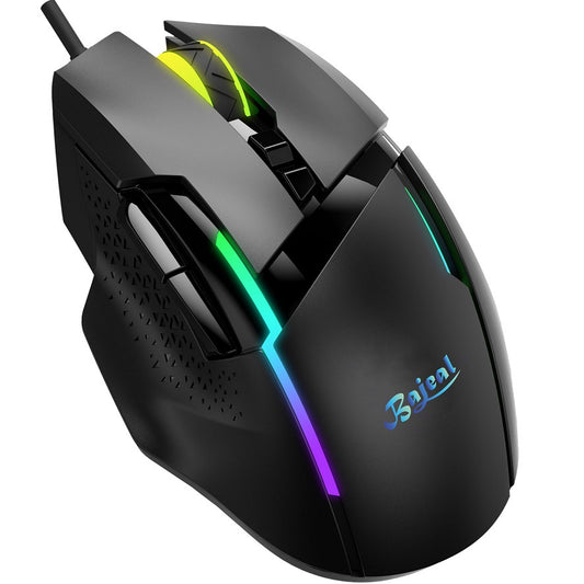 BAJEAL G3 Mechanical RGB Gaming Mouse E-Sports Wired Mouse 7-Button Programmable Mice 6-Speed DPI Mouse