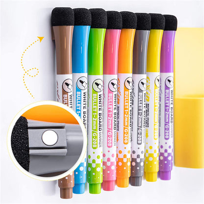 GXIN G-208 12Pcs / Set Dry Erase Markers Whiteboard Markers Ultra Fine Tip Markers for School Office Home