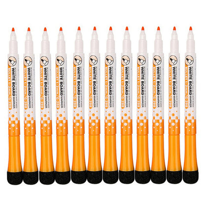 GXIN G-208 12Pcs / Set Dry Erase Markers Whiteboard Markers Ultra Fine Tip Markers for School Office Home