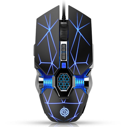 Q7 RGB Gaming Mouse USB Wired 4000 DPI Mechanical Mouse Ergonomic Gamer Computer Mouse for PC Laptop Computer