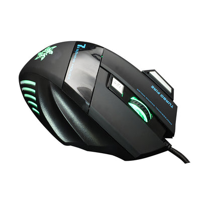 USB Cable Lighting E-Sports Gaming Mouse Colorful LED Light Ergonomic Laptop Computer 7-Key Wired Mouse