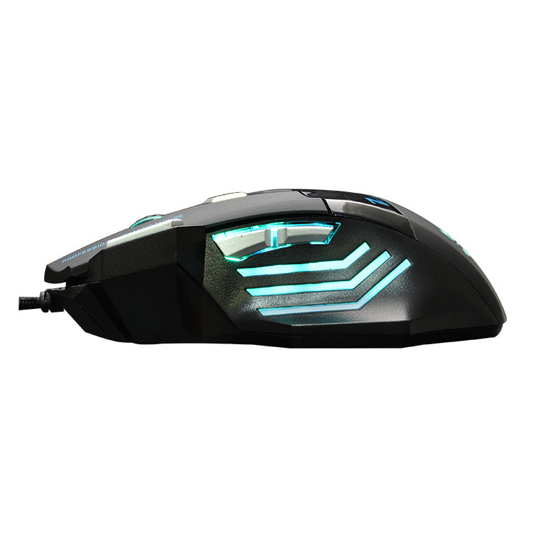 USB Cable Lighting E-Sports Gaming Mouse Colorful LED Light Ergonomic Laptop Computer 7-Key Wired Mouse