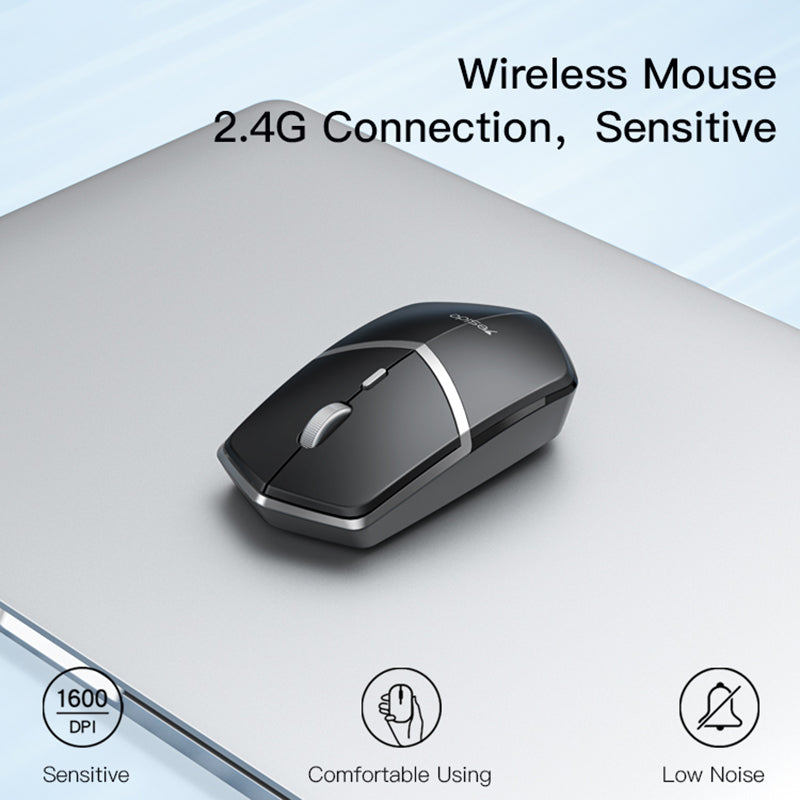 YESIDO KB16 2.4G Wireless Photoelectric Mouse 4 Key Quiet Ergonomic Computer Laptop Mice