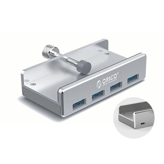 ORICO MH4PU-P Aluminum Alloy 4 Ports USB3.0 Clip-type Hub