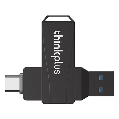 LENOVO THINKPLUS MU252 64GB USB+Type C 2-in-1 Memory Stick Fast Data Reading Speed Rotation Design USB C 3.1 Thumb Flash Drive