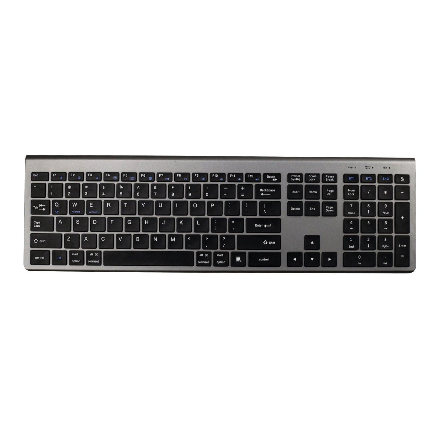 K010C 110 Keys Bluetooth Wireless Keyboard Portable Slim Keyboard Compatible with Mac, Windows