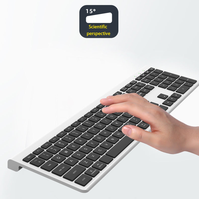 K010C 110 Keys Bluetooth Wireless Keyboard Portable Slim Keyboard Compatible with Mac, Windows