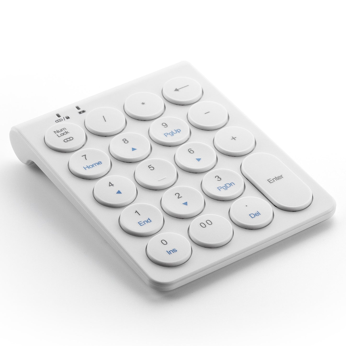 F66 Bluetooth Number Pad Rechargeable Wireless Numeric Keypad Numpad for Financial Accounting Data Entry