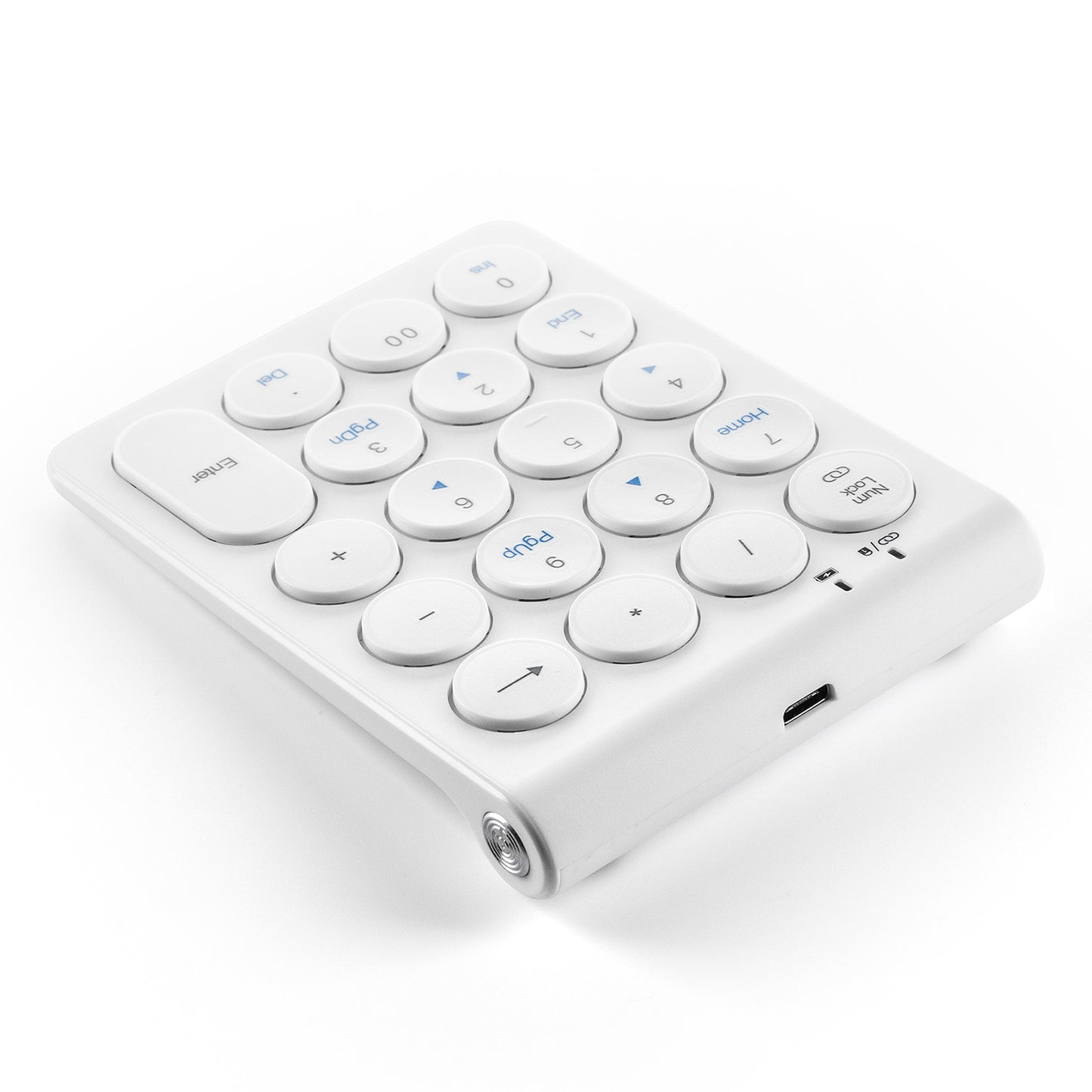 F66 Bluetooth Number Pad Rechargeable Wireless Numeric Keypad Numpad for Financial Accounting Data Entry