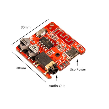 5.0 Bluetooth Audio Receiver Board 3.7-5V Wireless Stereo Audio Amplifier Module